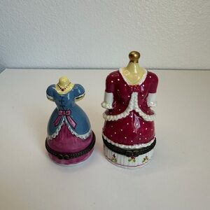 Dress Form Trinket Box Set of 2